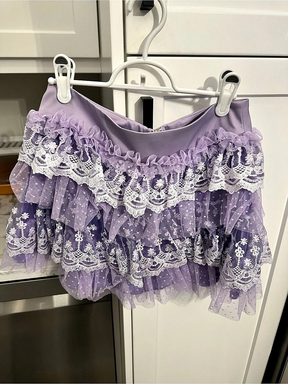 Sugar Thrillz Floral Lace Mini Skirt Size Small Like New